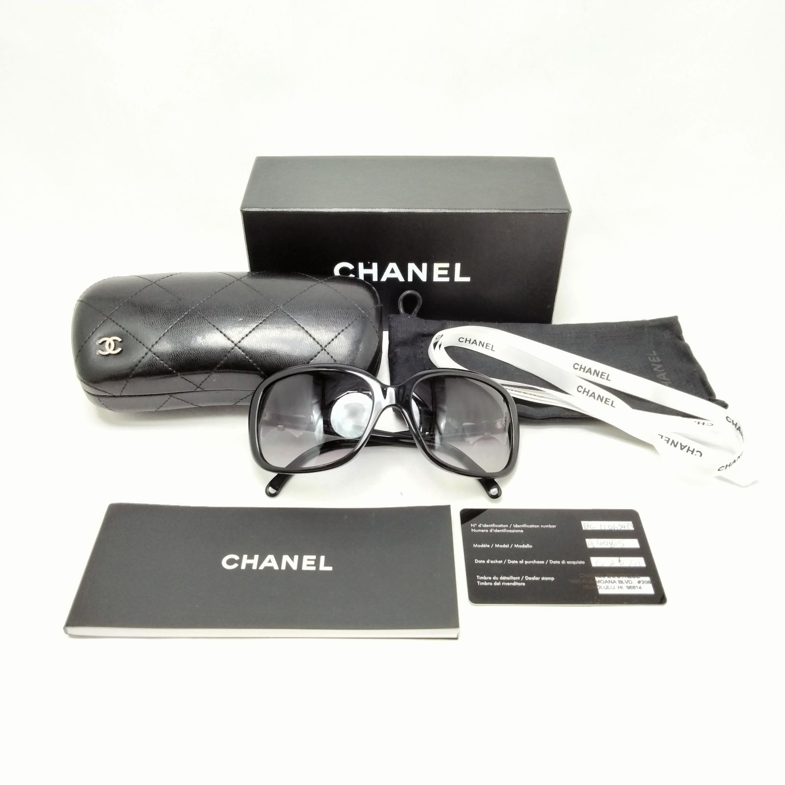 ✨️CHANEL✨️ シャネル ココマーク リボン サングラス ブラック アイ