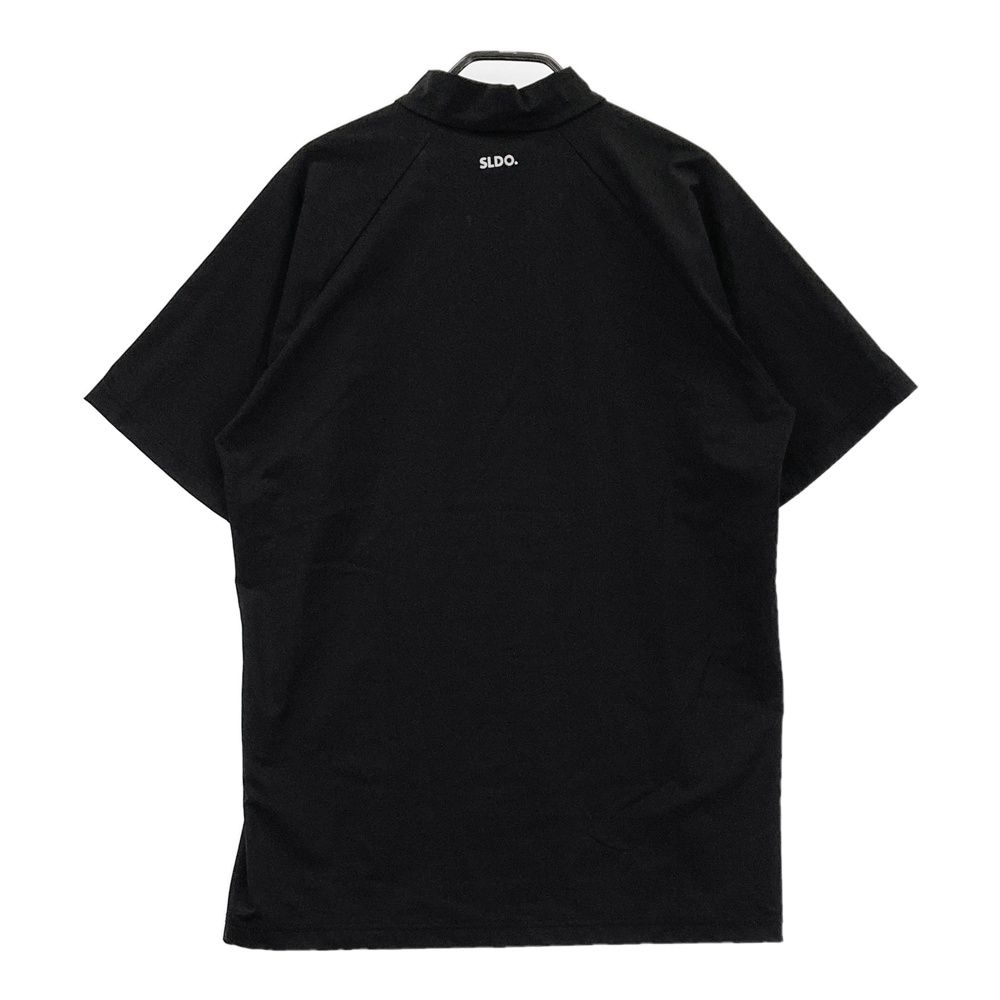 SLDO.　エスルド　半袖　モックネック　ゴルフシャツ　カットソー　ブラック サイズ： SLDO. エスルド ハイネック 半袖Tシャツ ブラック系