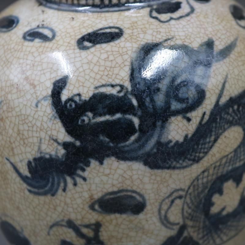 青花龍紋香炉 香道具 景徳鎮 陶磁器 装飾品 現代工芸品 美術品