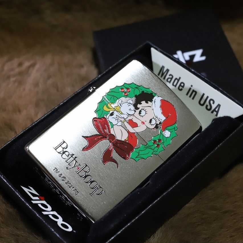 Betty Boop 限定 クリスマスモデル ベティブープ ジッポー ZIPPO 限定ジッポ ベティちゃん かわいい プレゼント 人気 2021 限定イラスト