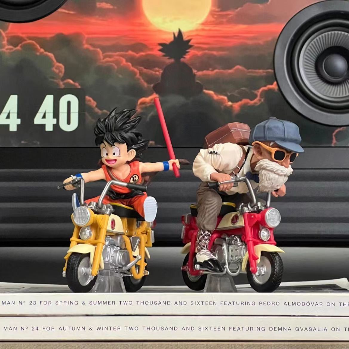 ドラゴンボール 悟空＆亀仙人 モンキーバイク 2体セット