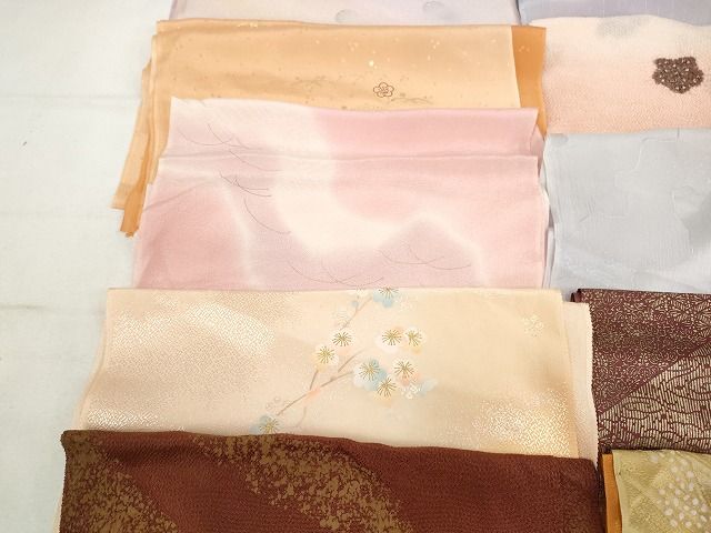 平和屋着物★和装小物　上質な帯揚げ　10枚セット　逸品　DAAM7648qa 平和屋着物☆和装小物 上質な帯揚げ 10枚セット 逸品 DAAM7648qa