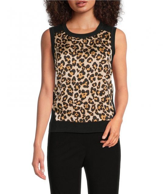 売れ筋商品|||ダナ キャラン ニューヨーク カットソー トップス レディース Donna Karan Women's Mock Neck Sleeveless Top Cream Donna Karan New York Donna Karan Women's Printed Mock Neck