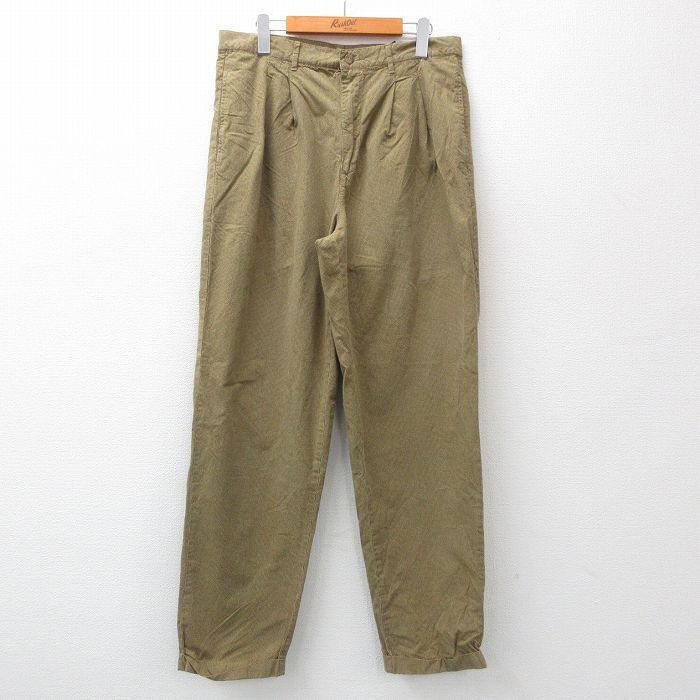 W34/古着 ギャップ GAP パンツ メンズ 90s コットン ベージュ カーキ spe 23oct25 中古 ボトムス ロング
