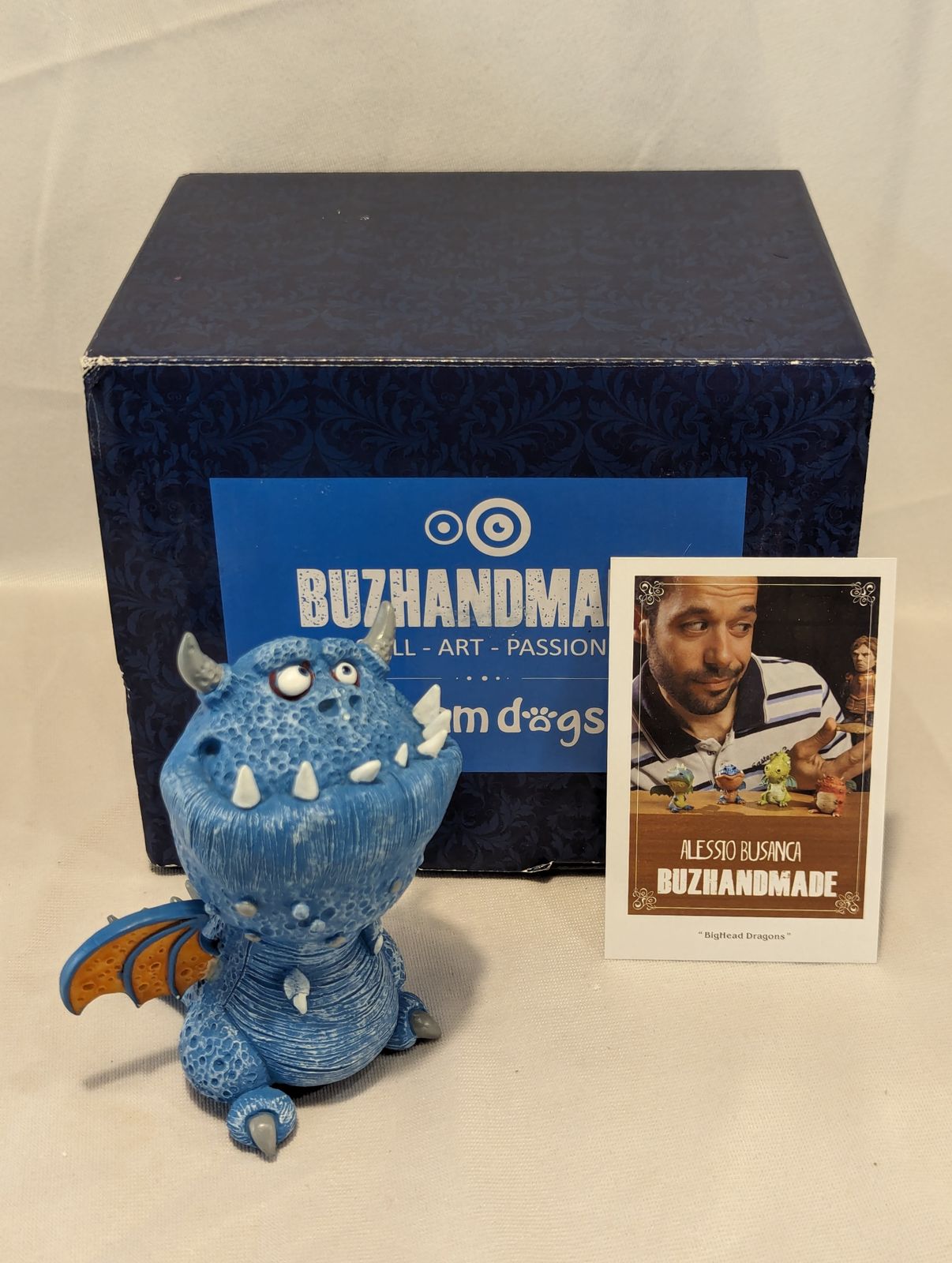 BUZHANDMADE SKILL ART PASSION Dream dogs Bighead Dragons Jimmy 粘土原型