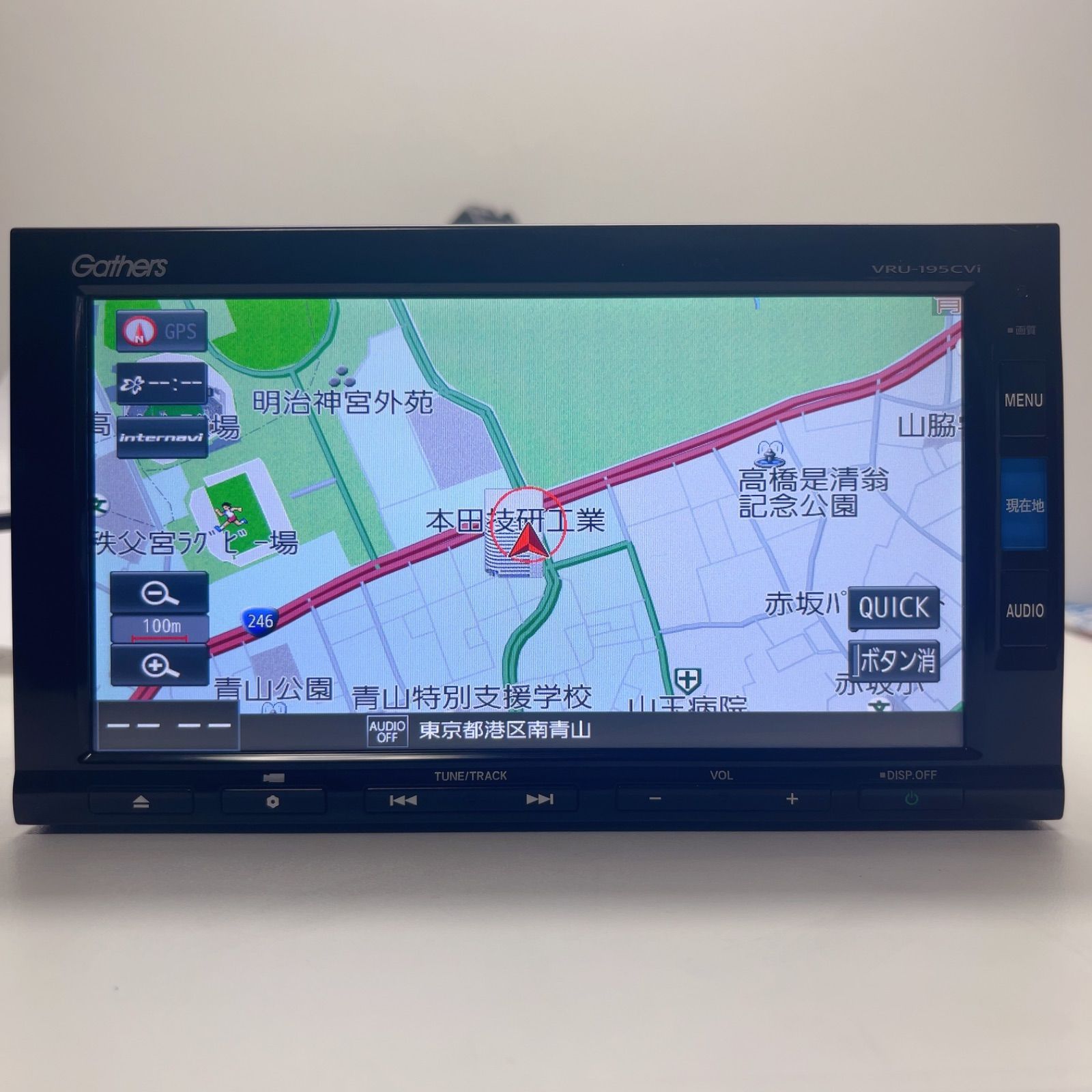 美品HONDAホンダ 純正 ナビ ギャザーズ Gathers VRU-195CVi CRV/CR-V用 SD録音フルセグTV CD DVD AM FM  CarPlay BLUETOOTH機能地図2022年度 - メルカリ