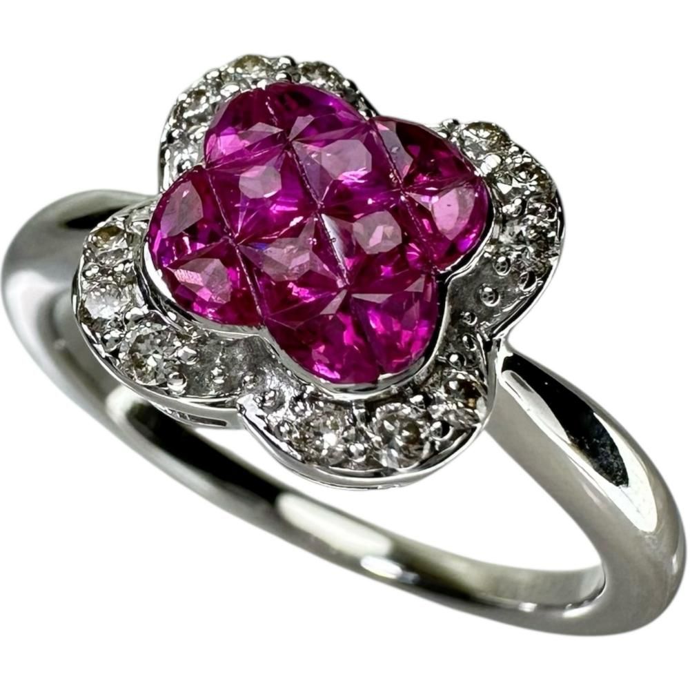 13号 ミステリーセッティング ルビー (キャビティ充填) 計8.25ct