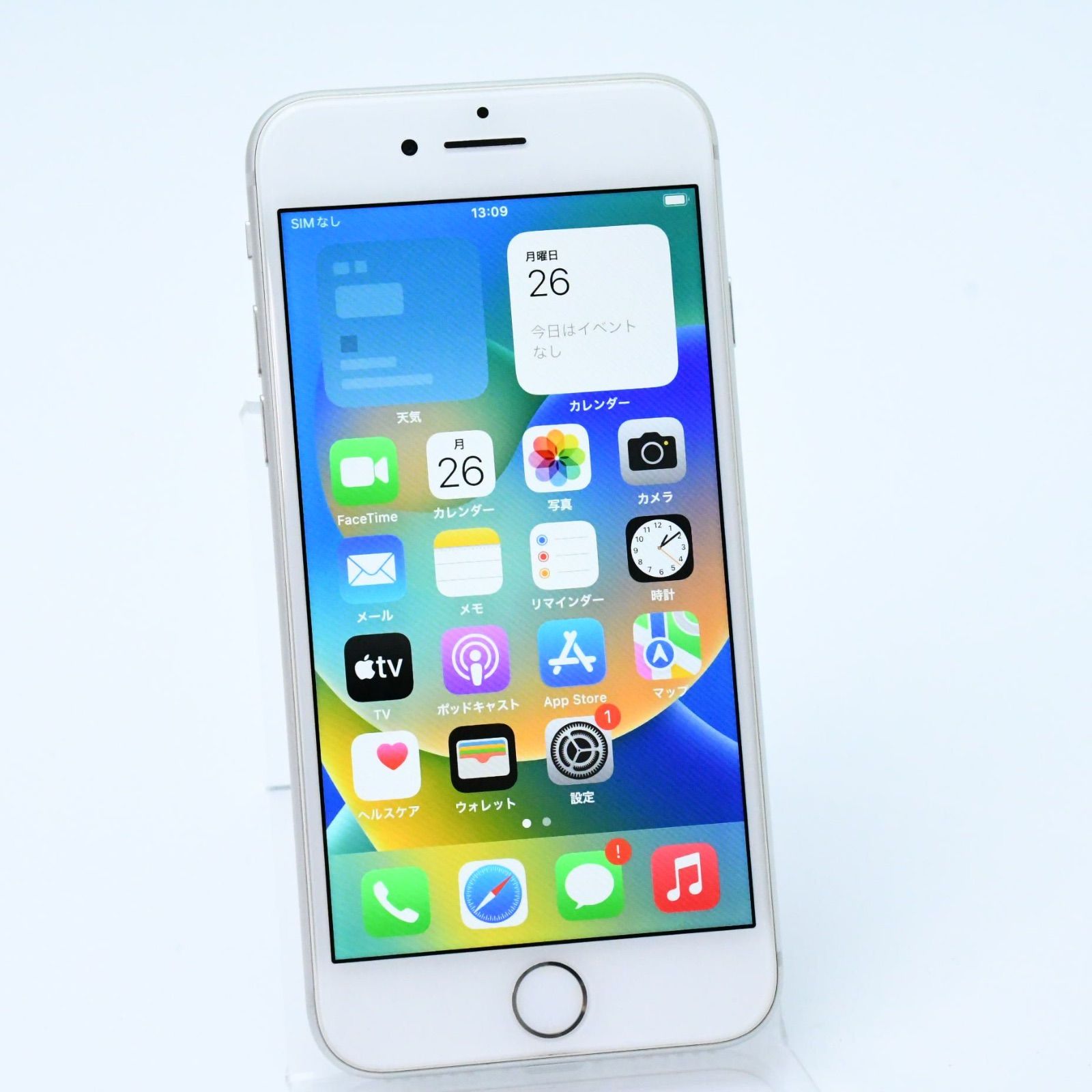 バッテリー最大容量80％ docomo SIMフリー iPhone8 64GB シルバー