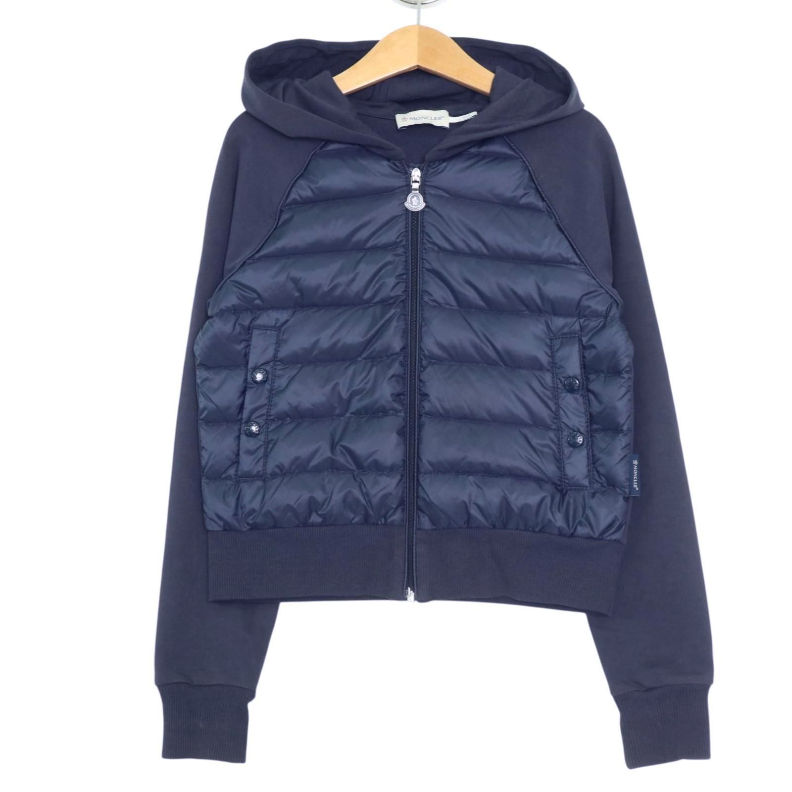 MONCLER ダウンジャケット スウェットコンビ MONCLER モンクレール ダウンコンビスウェットフーディ 140