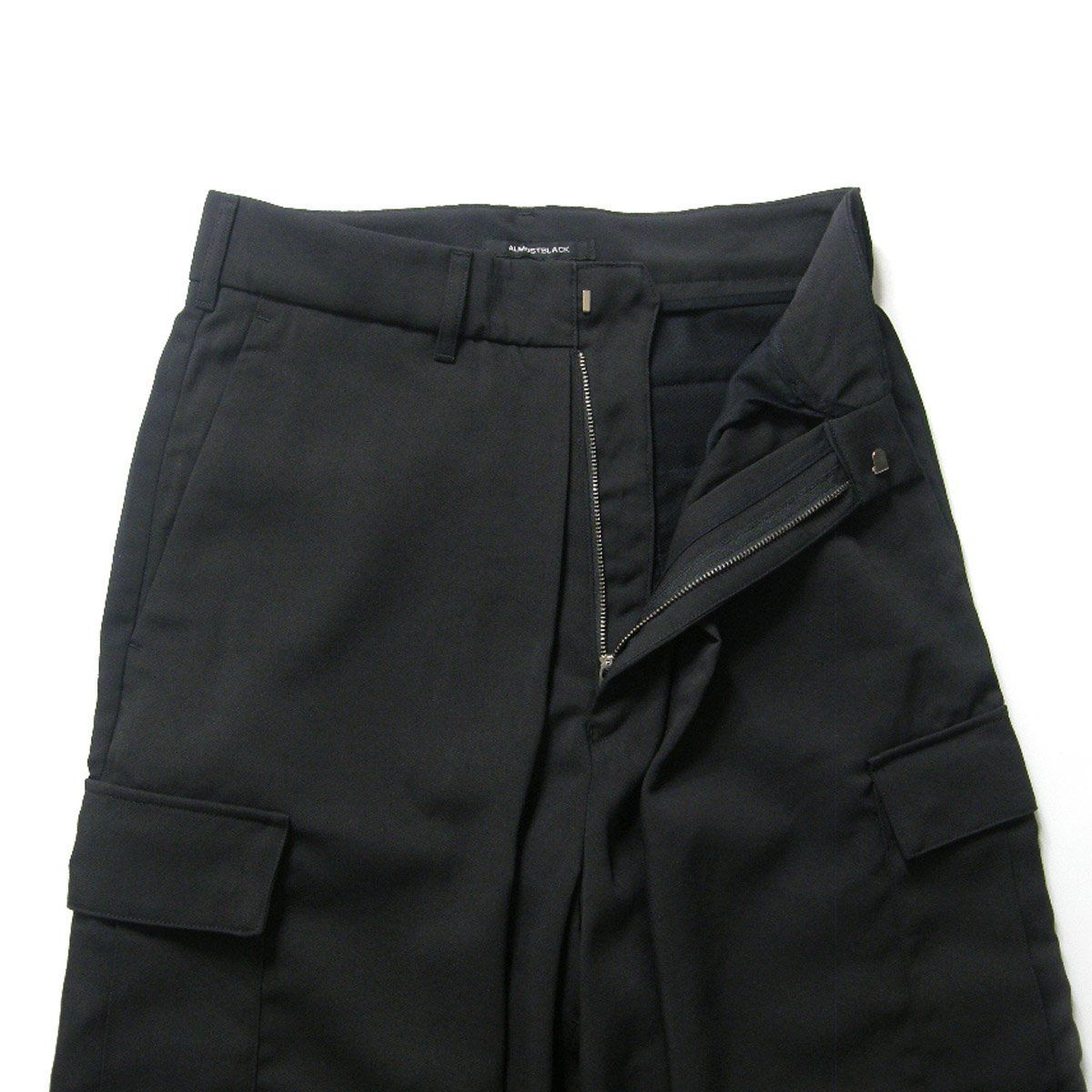 ALMOSTBLACK / オールモストブラック パラシュートパンツ 新品未使用 ALMOSTBLACK/オールモストブラック】SKIRT TROUSERS（スラックス