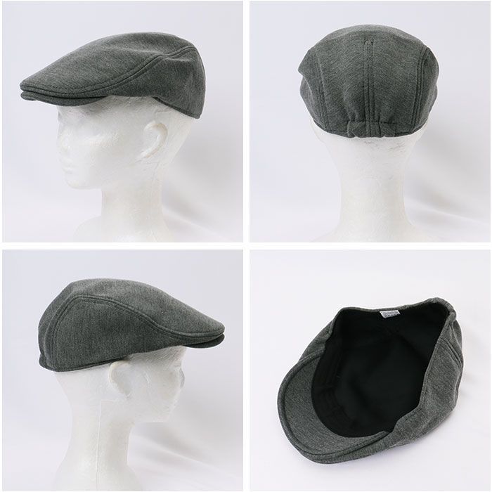 お洒落ハンチング帽 CAP 帽子 シンプル 秋 冬 BLACK 海外 - 帽子