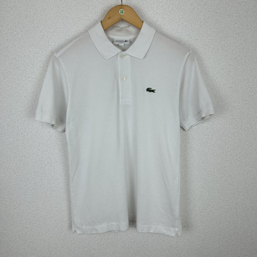 A.P.C.× LACOSTE ホワイトポロシャツ XS LACOSTE - A.P.C. LACOSTE 別注 POLO アーペーセー ラコステ
