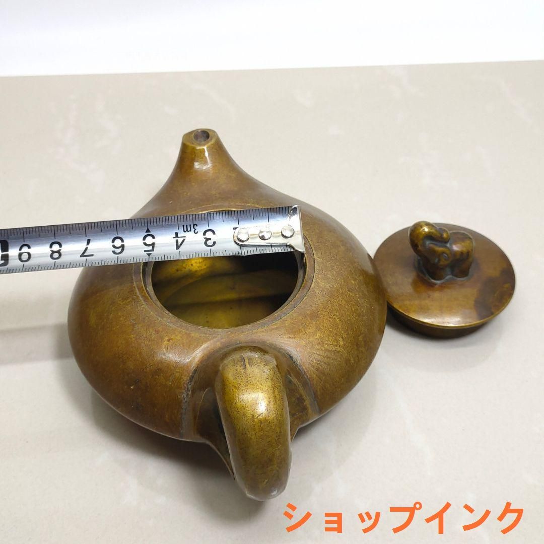 銅器 茶壺 吉象茶壺 墨壺 水滴壺 装飾品 工芸品 置物 銅器 茶壺 吉象茶壺 墨壺 水滴壺 装飾品 工芸品 置物 - メルカリ