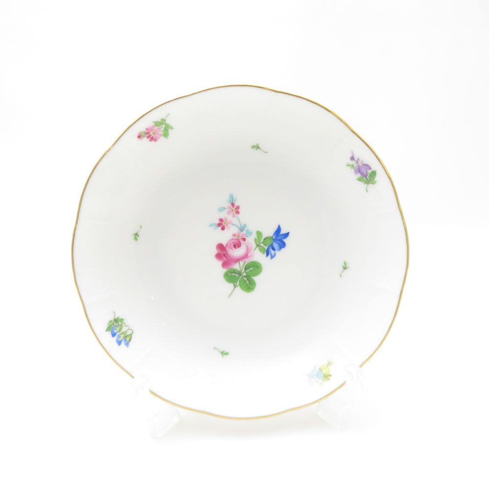 Herend ヘレンド エリザベートのバラ RE 704 13cmプレート 2枚 ペア 小皿 ソーサー サラダ フルーツ 薔薇 SU13094K1