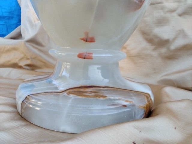 花瓶 お買い得品 大理石 オニキス 24kg おもーい