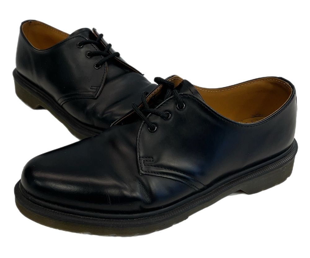 Dr.Martens 英国ホワイト社 10ホール UK6 スチールトゥ ネイビー 2025