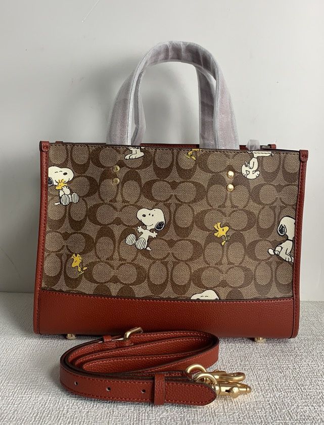 新品☆コーチ/COACH バッグ CE862 COACH X PEANUTS トートバッグ ショルダーバッグ レディース手提げバッグ