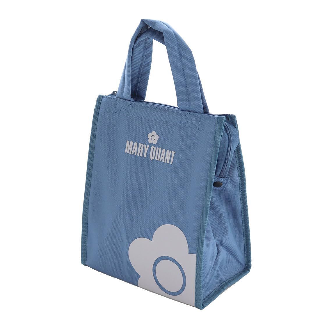【数量限定】(マリークヮント) QUANT 保冷バッグ (ブルー/ファスナー付き) ランチバッグ クーラーバッグ MARY 保冷 バッグ (縦長/ポケット付き)192101-0005-01