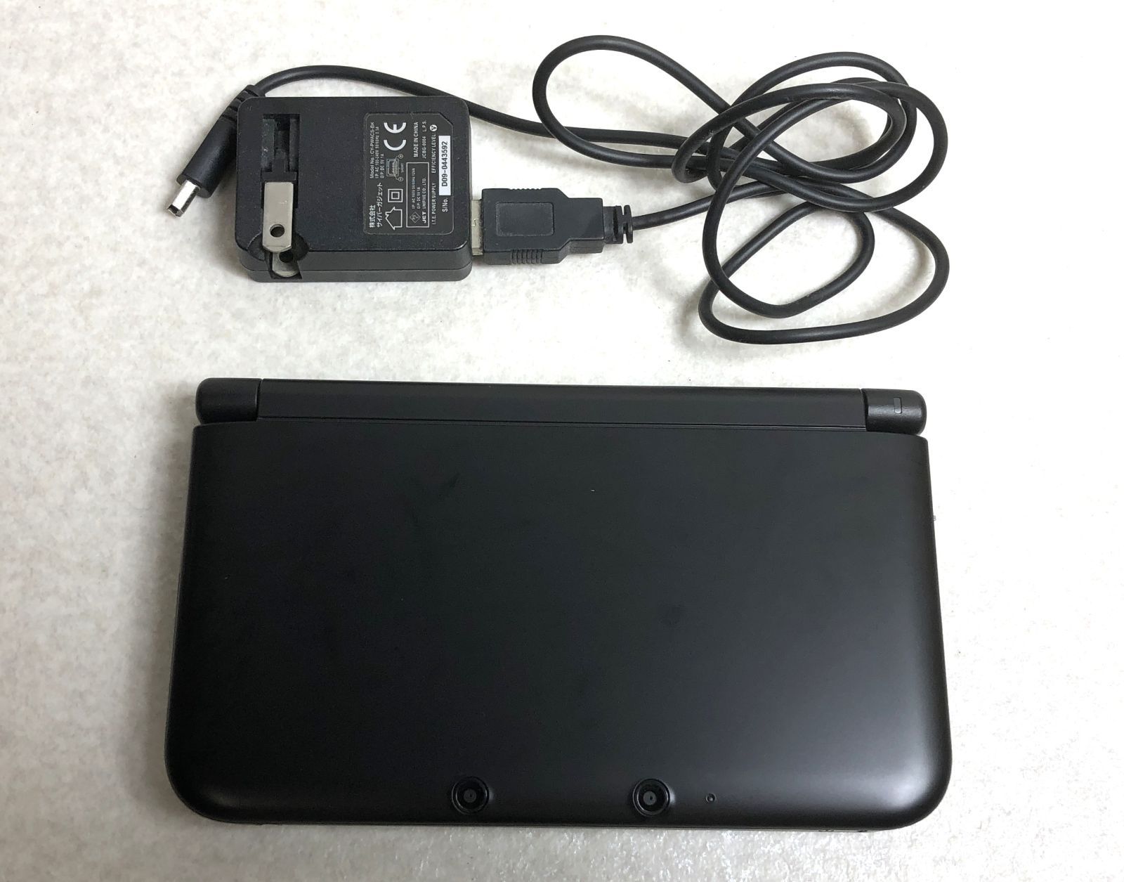 DH811 ニンテンドー3DS LL ブラック 本体 充電器付き SPR-001