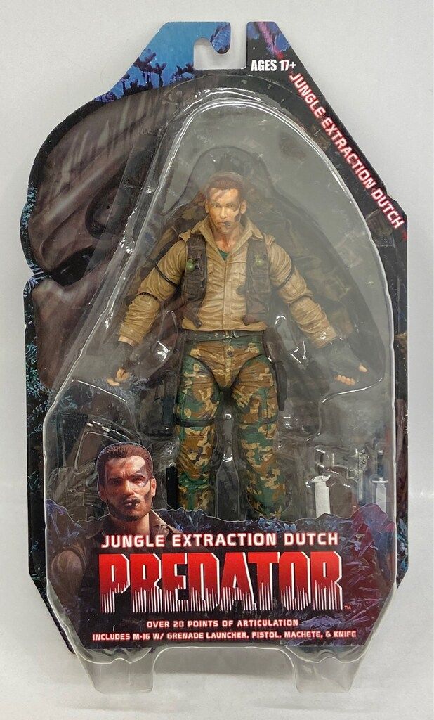 NECA ACTION FIGURE SERIES 8 JUNGLE EXTRACTION DUTCH 7インチ