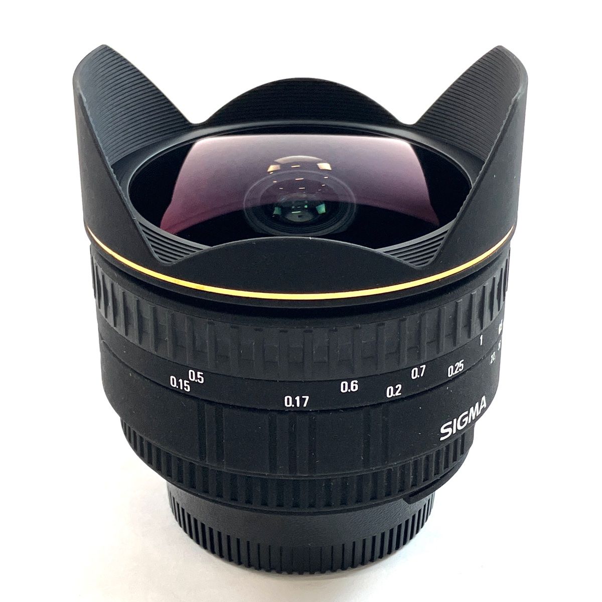 シグマ SIGMA 15mm F2.8EX DG DIAGONAL FISHEYE (ニコンF用) 一眼カメラ用レンズ（オートフォーカス） 【中古】