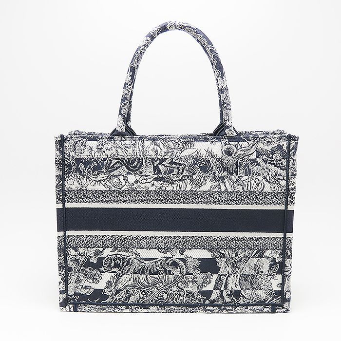 【レア新品】「ディオール ブック トート」バッグ ミディアム 海モチーフの刺繍が上品☆】Dior Book Tote バッグ ミディアム