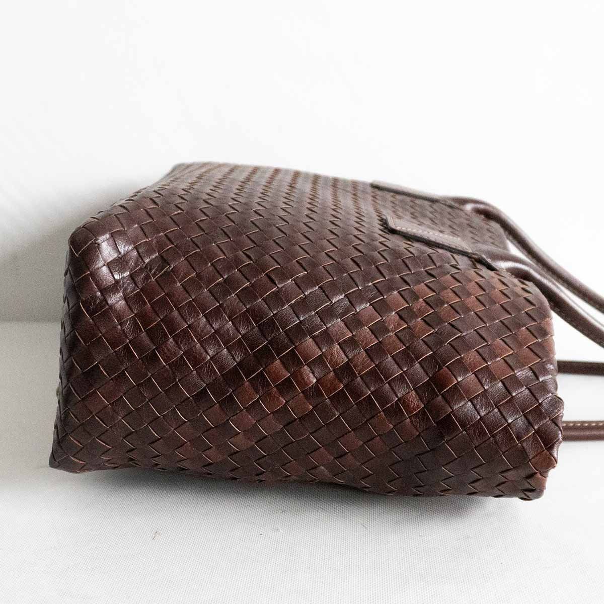 美品/ポーチ付き】 土屋鞄 【ニッティング メッシュ トート バッグ 