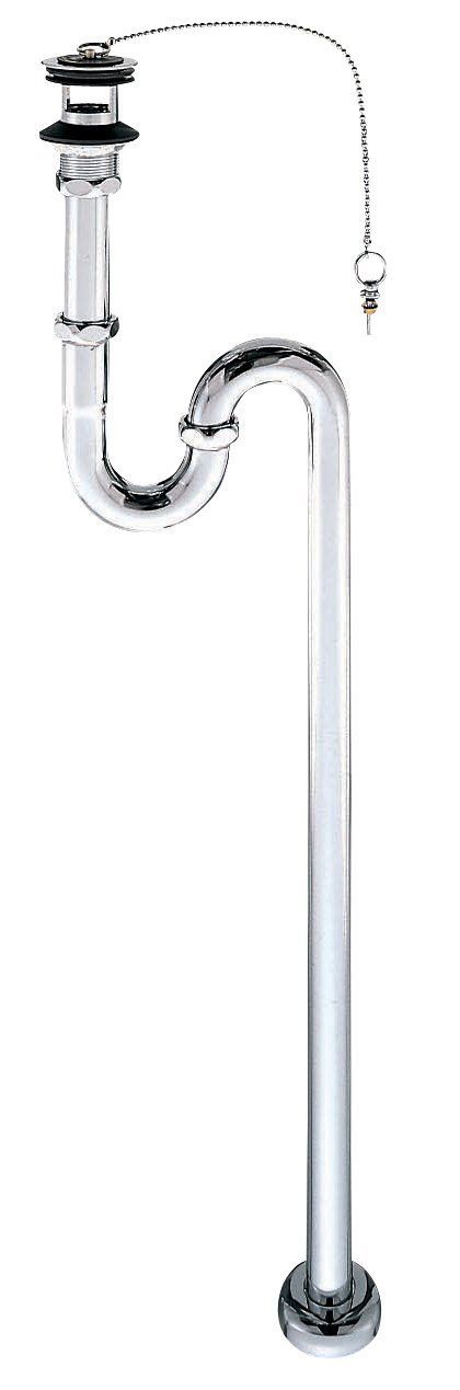 SANEI 排水部品 アフレ付Sトラップ アジャスト付き パイプ径32mm 金属製 PH70-32