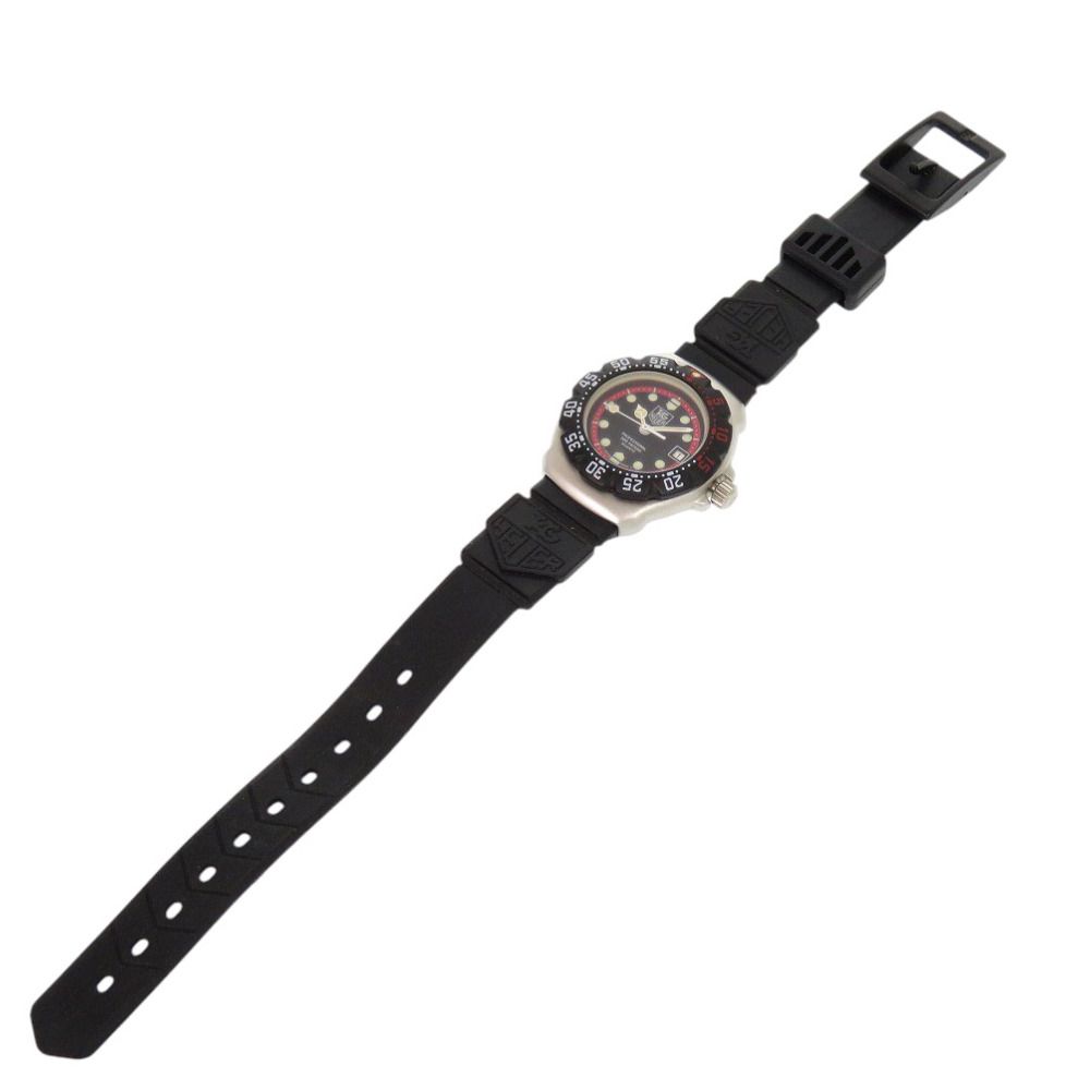 美品 タグホイヤー フォーミュラ1 374.508 SS ラバー ブラック  