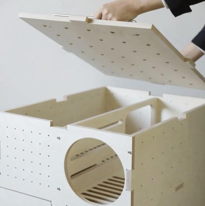 穴あき板猫砂鉢猫砂箱カスタム天井式防臭半閉鎖スパッタ防止二重猫トイレ