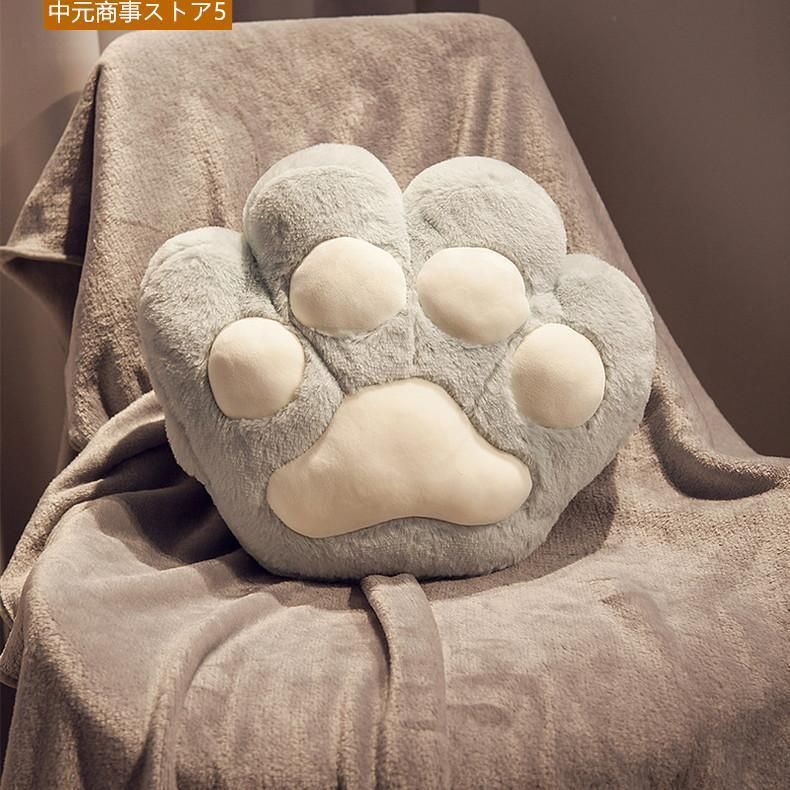 クッション ブランケット 膝掛 毛布 猫 ねこ ネコ 肉球 大きい カワイイひざ掛け 膝掛け 抱き枕 あったかグッズ 防寒 昼寝 MARWIL-DEMENAGEMENTS_CH