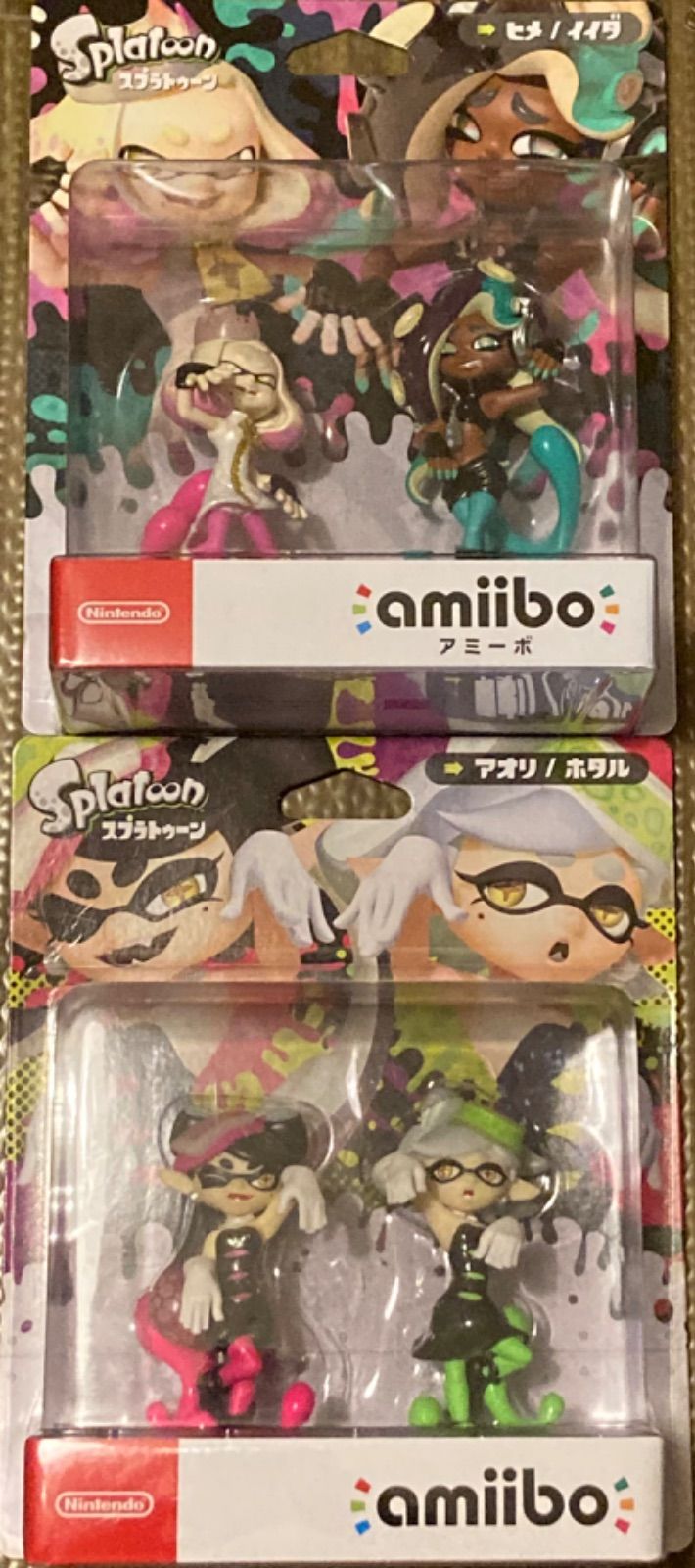 販売場所 新品・未開封】スプラトゥーン amiibo アオリ/ホタル ヒメ 