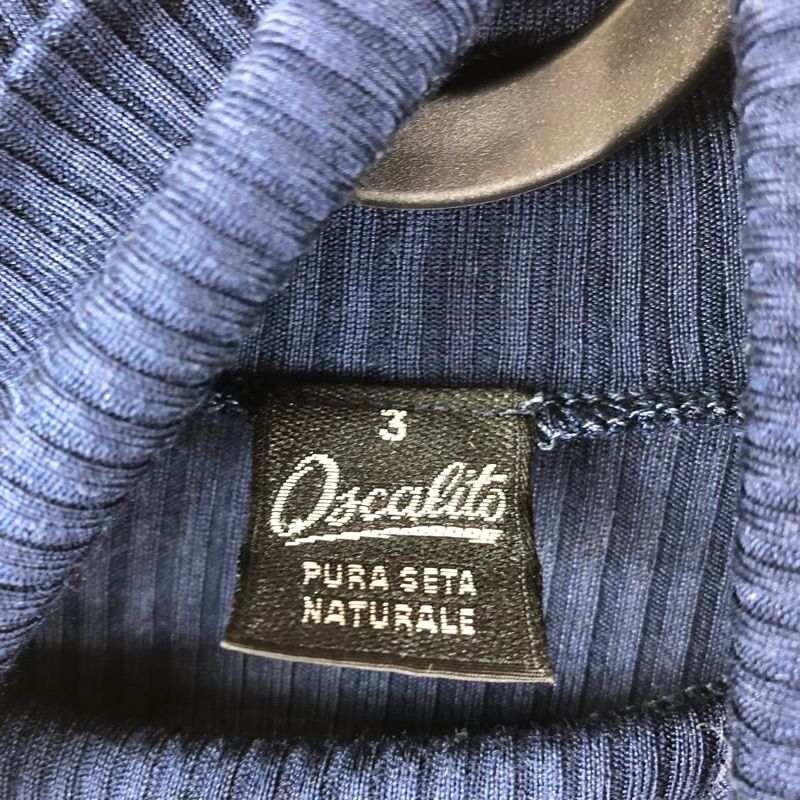 オスカリート OSCALITO ニット カットソー 長袖 薄手 ハイネック