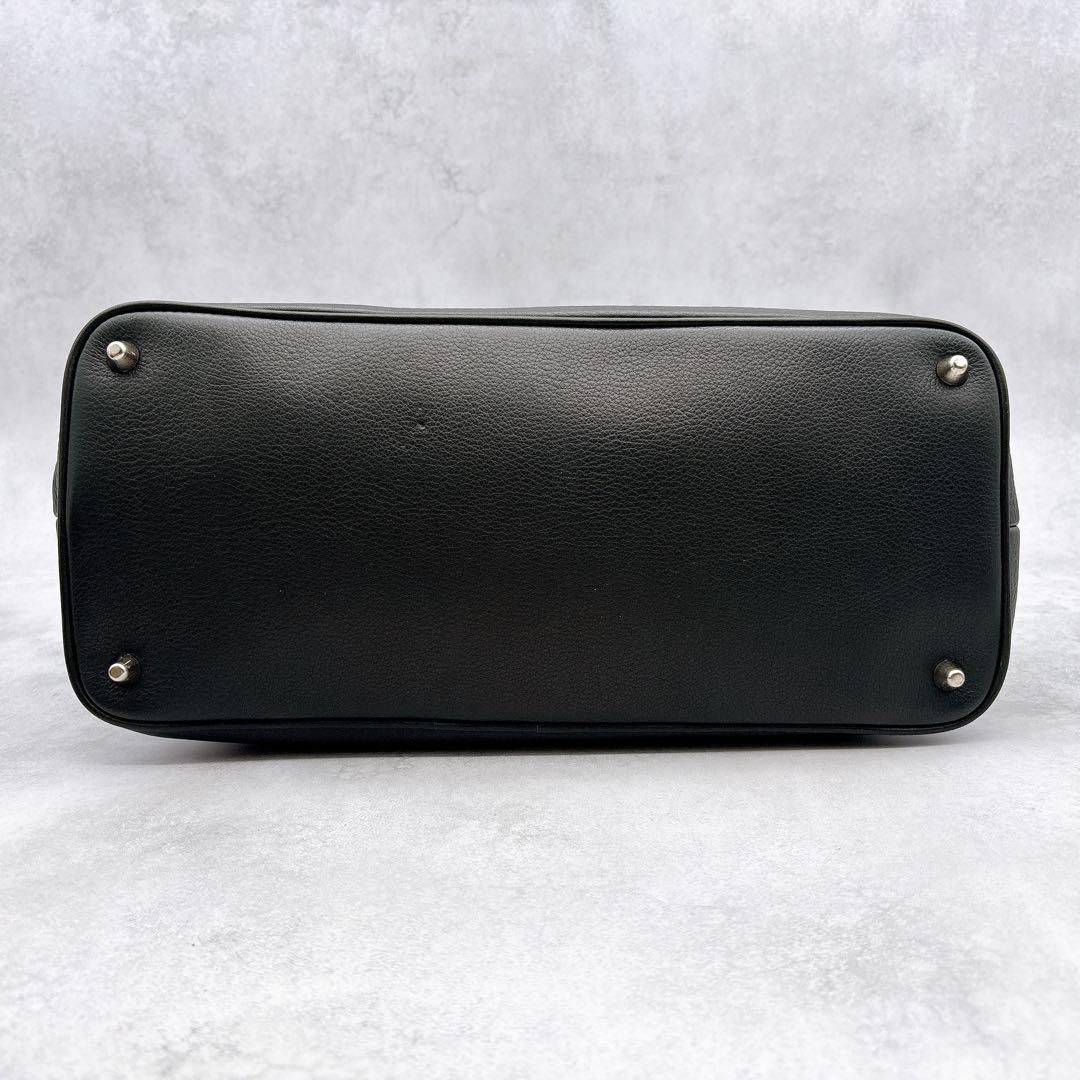 美品 コーチ トートバッグ A4 パンチング レザー ブラック メンズ 肩掛け 美品 コーチ トートバッグ A4 パンチング レザー ブラック