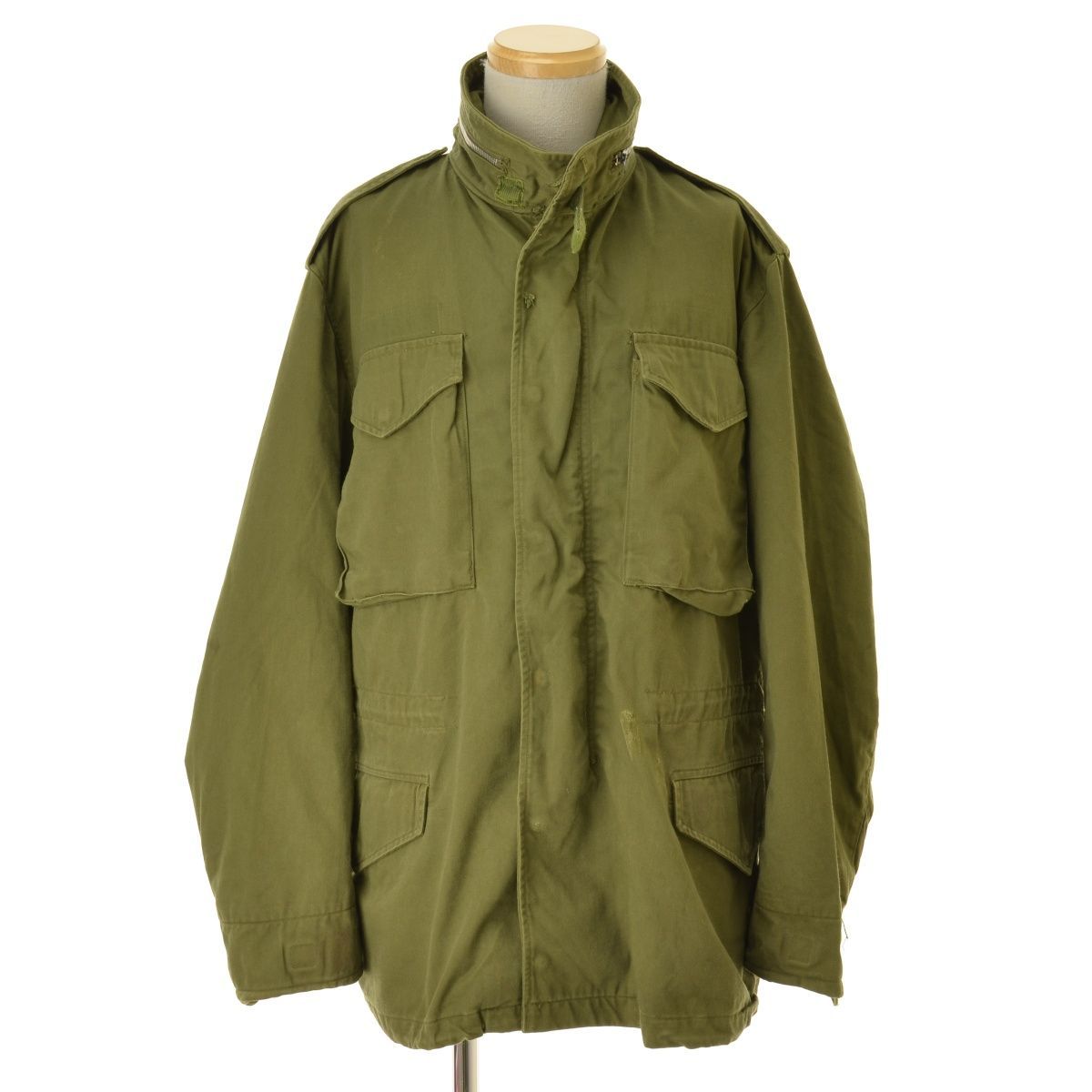 USARMY】60s M-65 M65 2nd アルミジップ グレーライナージャケット 