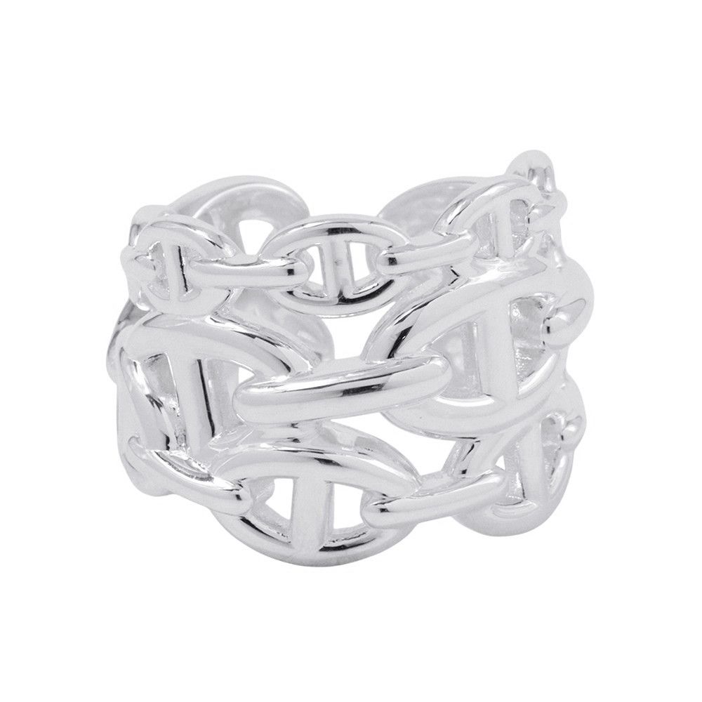 エルメス リング シェーヌダンクル アンシェネGM Enchainee SV925シルバー リングサイズ58 HERMES 指輪