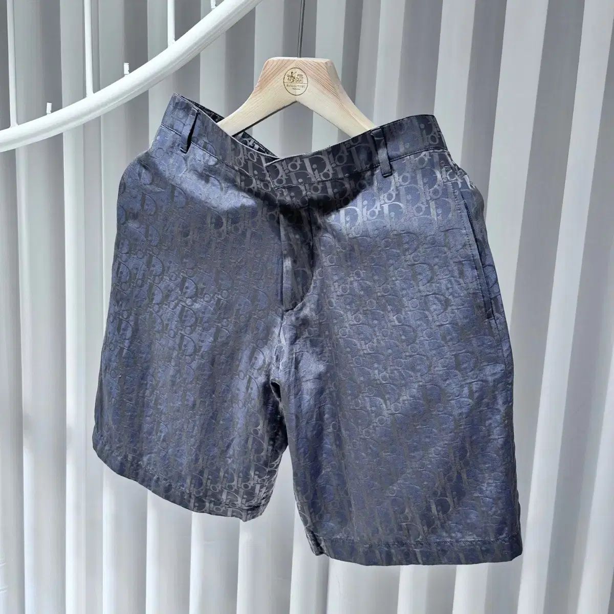 【希少】DIOR オブリーク シルク オープンカラー ハーフパンツ ディオール サイズ:44 20SS 013C121A4751 オブリーク総柄シルク