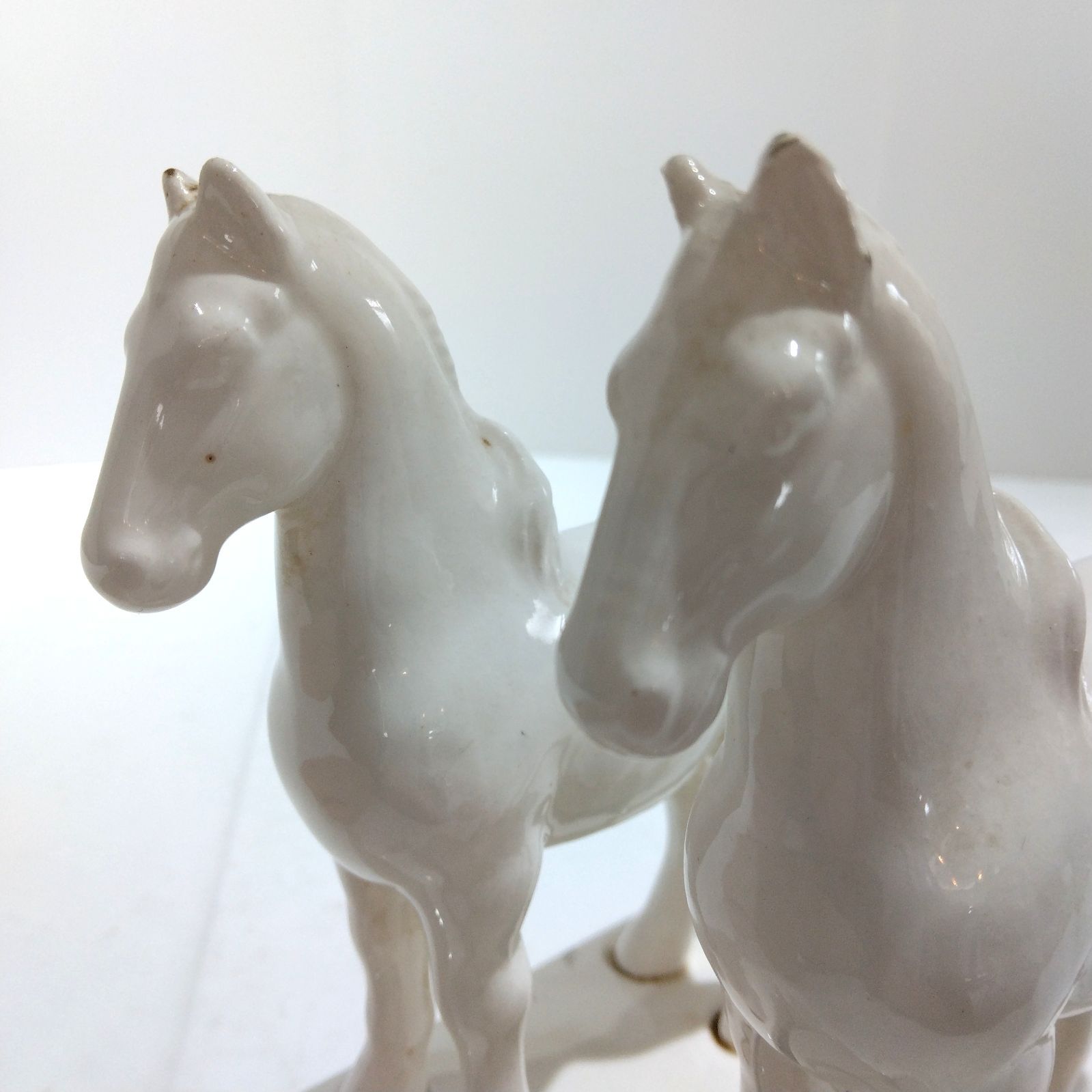 WHITE HORSE ウイスキー 陶器製 フィギュリン 白馬 2体セット