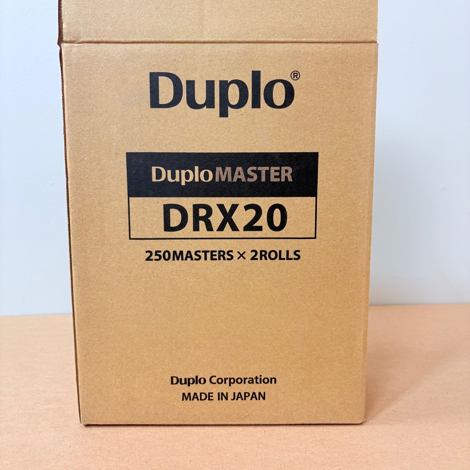 即日発送 デュプロ Duplo 印刷機マスター 純正ロールマスター DRX20 2本入り 印刷機マスター