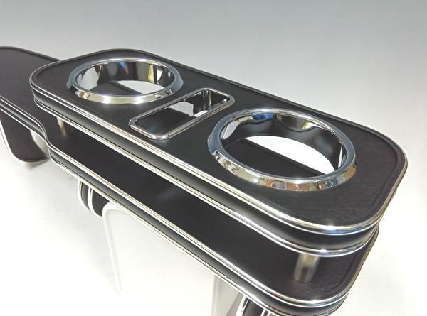 限定販売 30ヴェルファイア|アルファード前期 15|1～ フロントテーブル レザーブラック BKｘシルバー 携帯中 興味深い