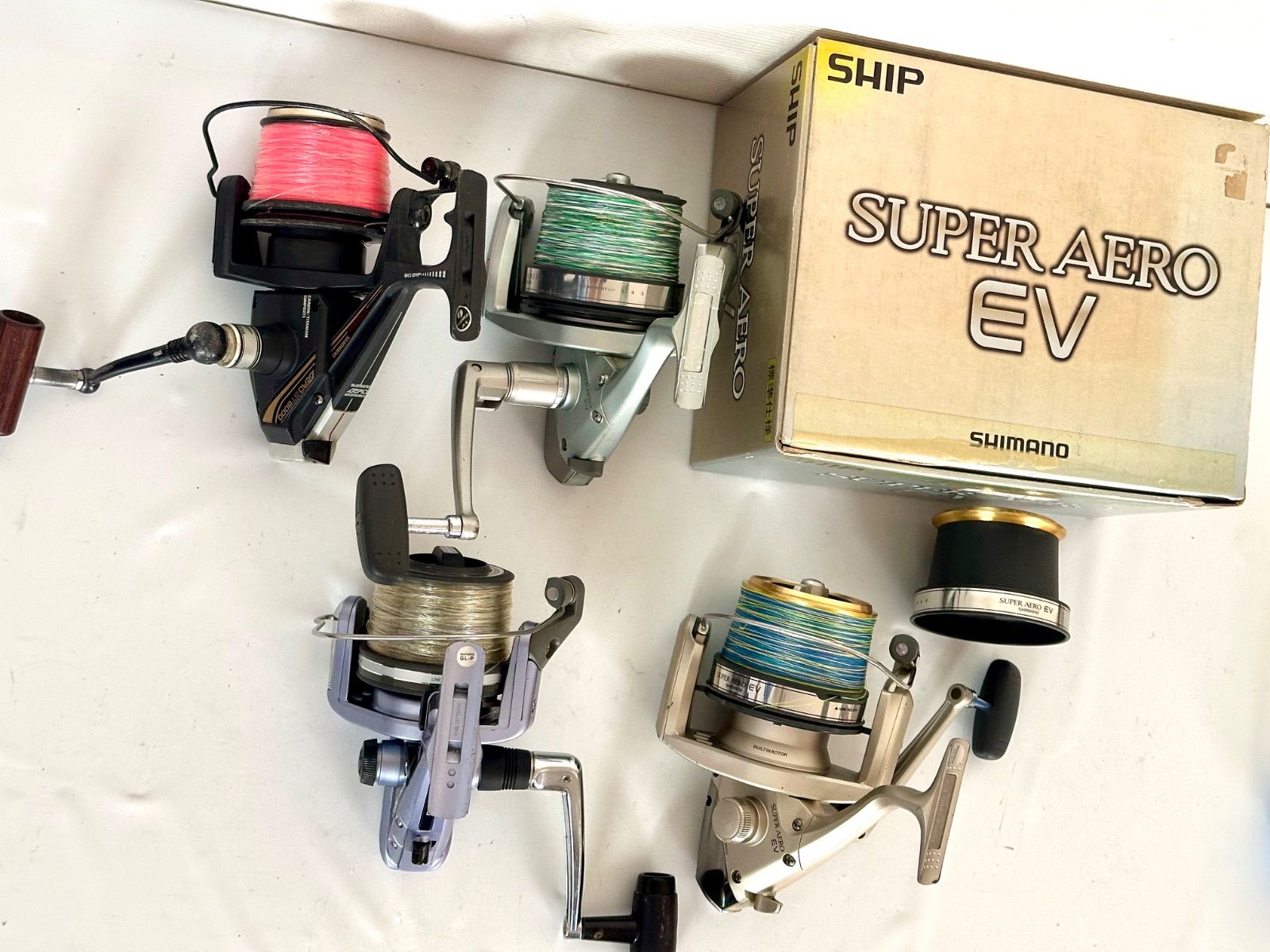 シマノ サーフリール 4台セット SHIMANO スーパーエアロ FV EV