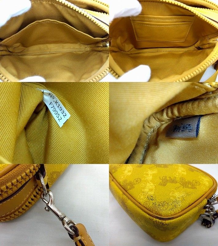 極美品☆COACH・ミニ ビート バッグ チャーム ホース アンド