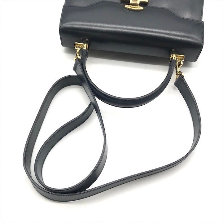 超美品 GUCCI グッチ レザー レディロック 2WAY ハンド