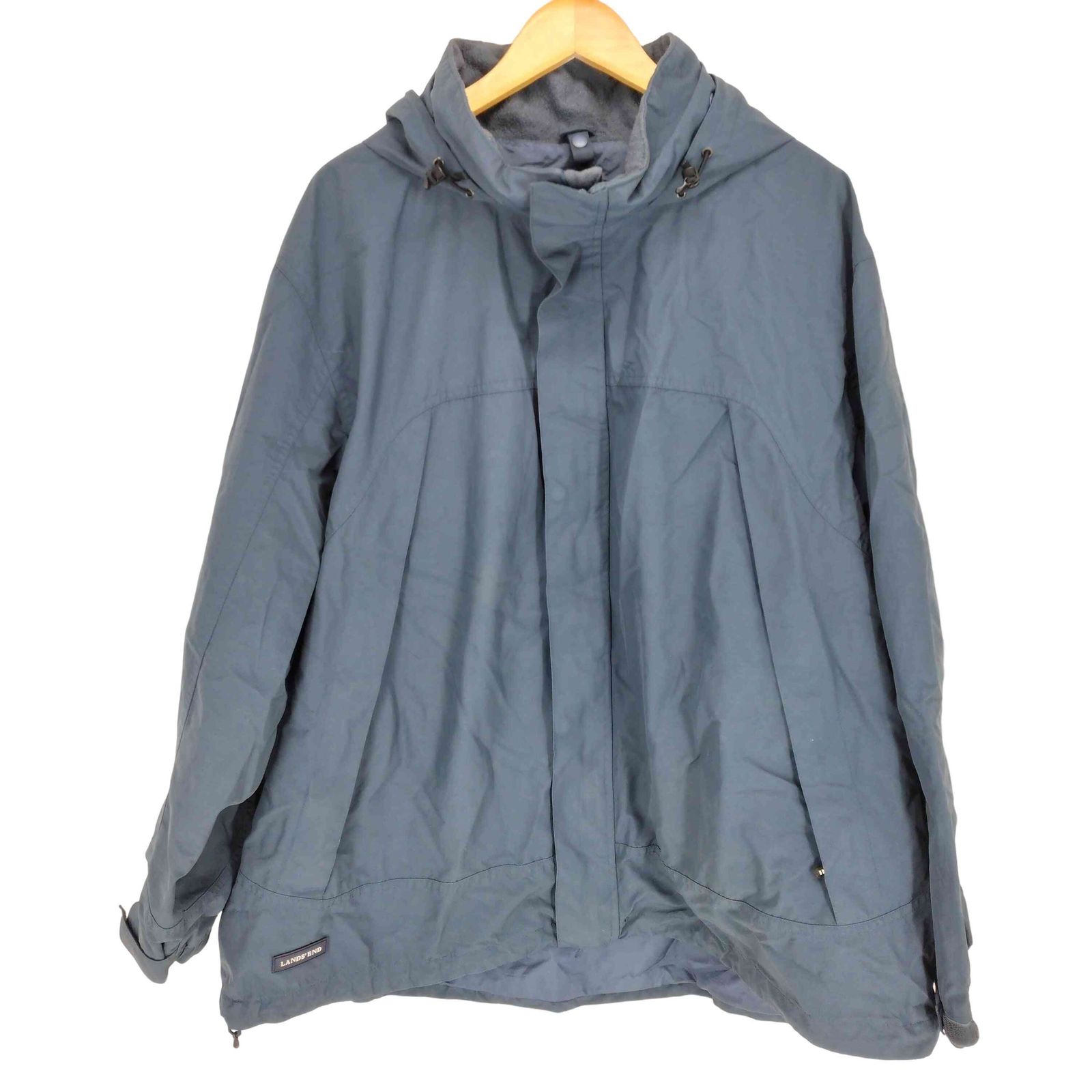 ランズエンド LANDS END ジップアップ ナイロンシェルジャケット 