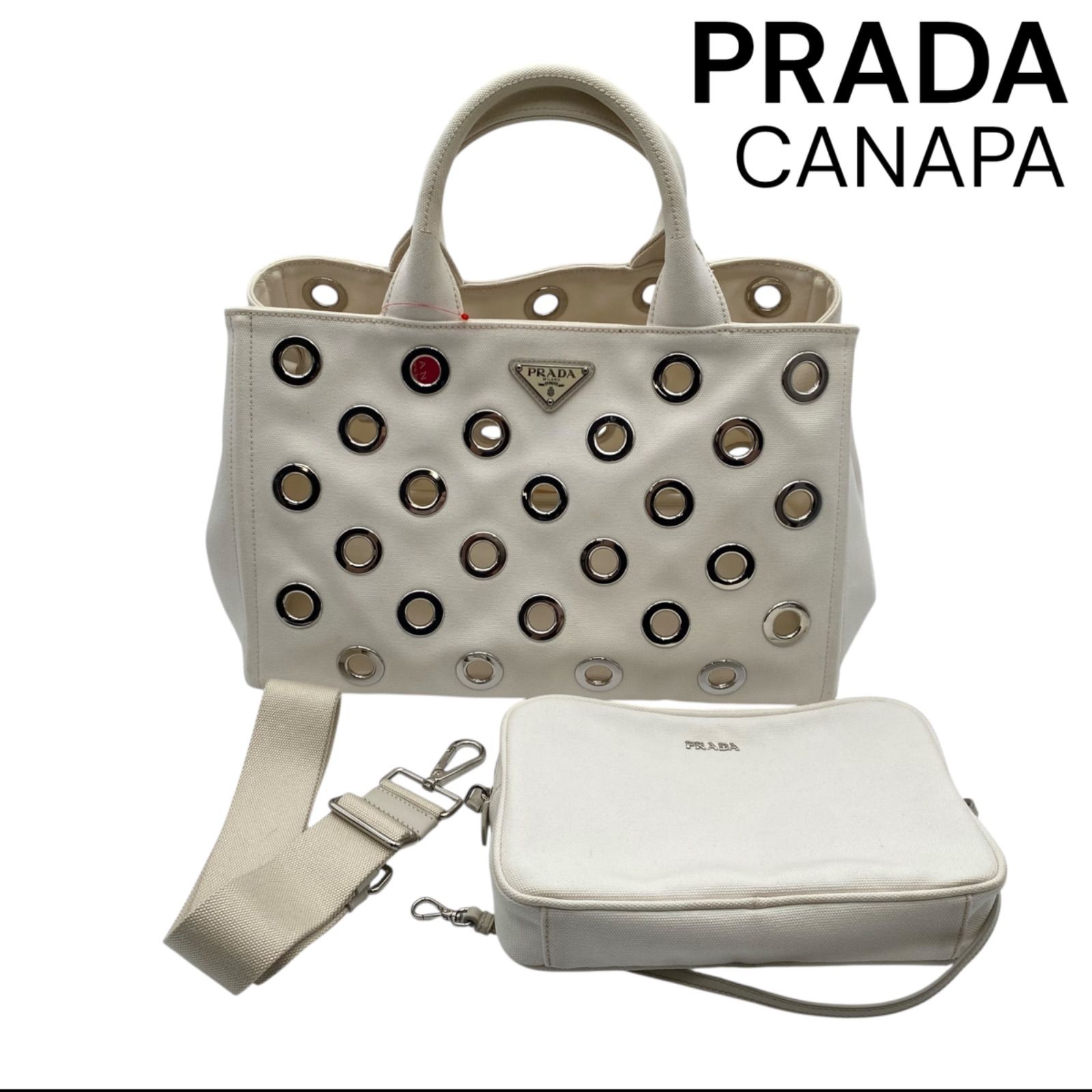 PRADA ベージュ カナパ プラダ PRADA カナパ CANAPA トートバッグ ショルダーバッグ