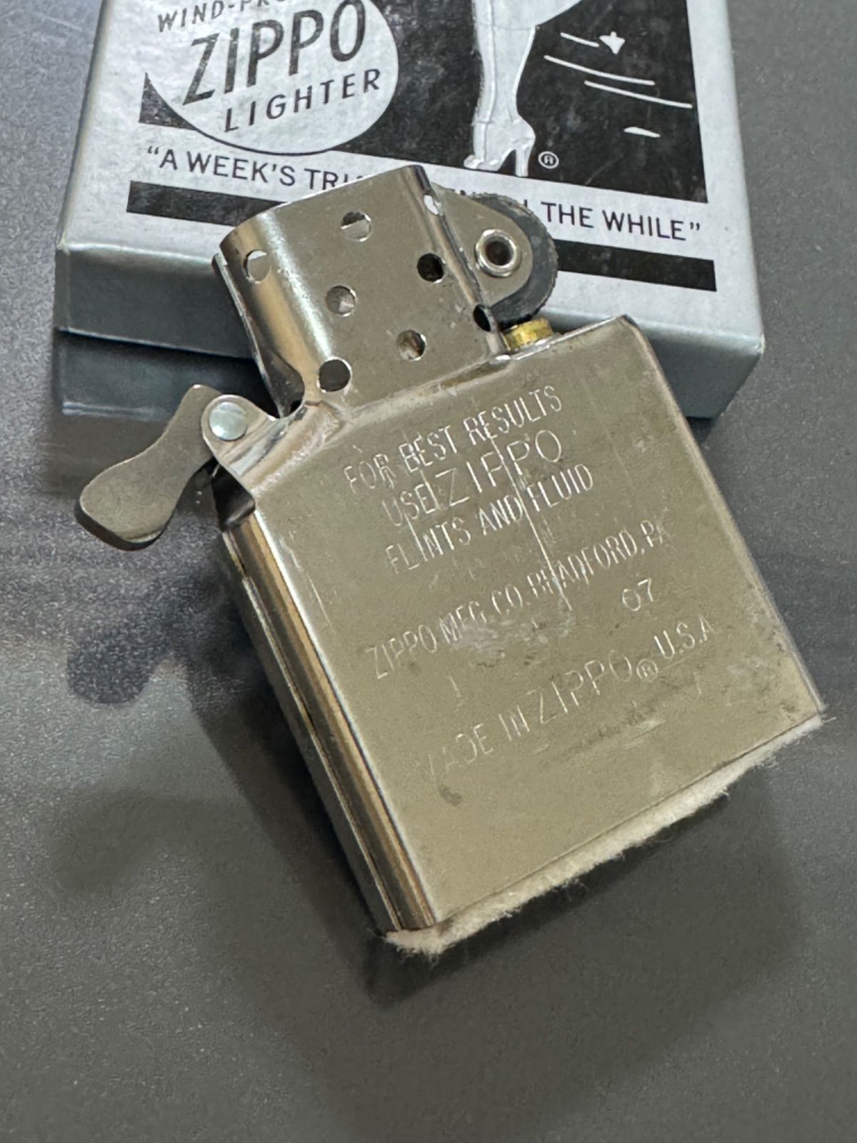 zippo セブンスター 1935レプリカ 限定品 Seven Stars 2007年製 七連星 外ヒンジ ブラック チタン 非売品 懸賞当選品  復刻モデル 仕様 シルバーインナー 同年代 2007年製 ケース 保証書 - メルカリ