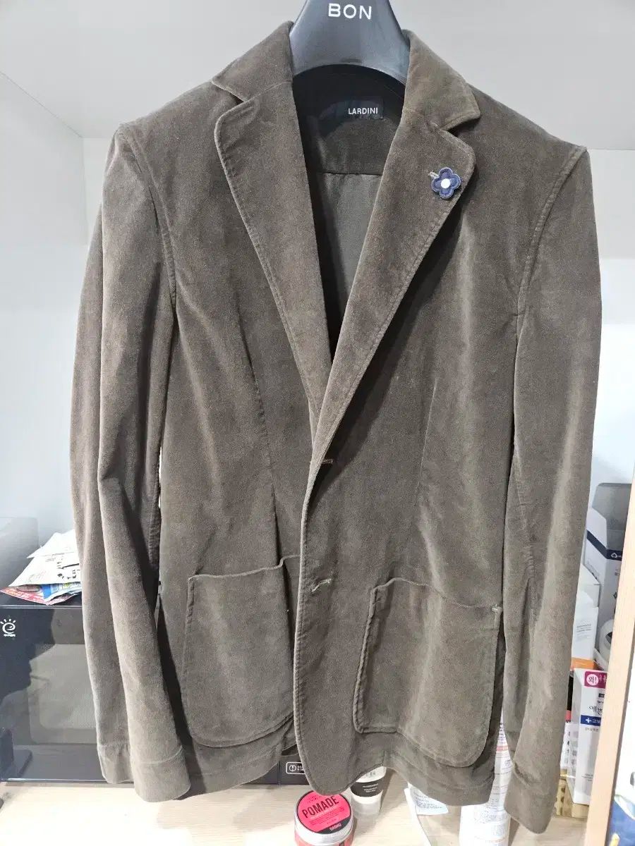LARDINI ラルディーニ モールスキン ブラウン ツアーベルベット チョアジャケット ブレーザー