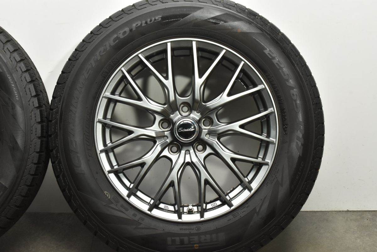 ホイール EXCEEDER 17in 7J 38 PCD114.3 アイスアシンメトリコ 225 65R17 ハリアー エクストレイル CX-8 レガシィアウトバック FFCRYSTALESIA_COM