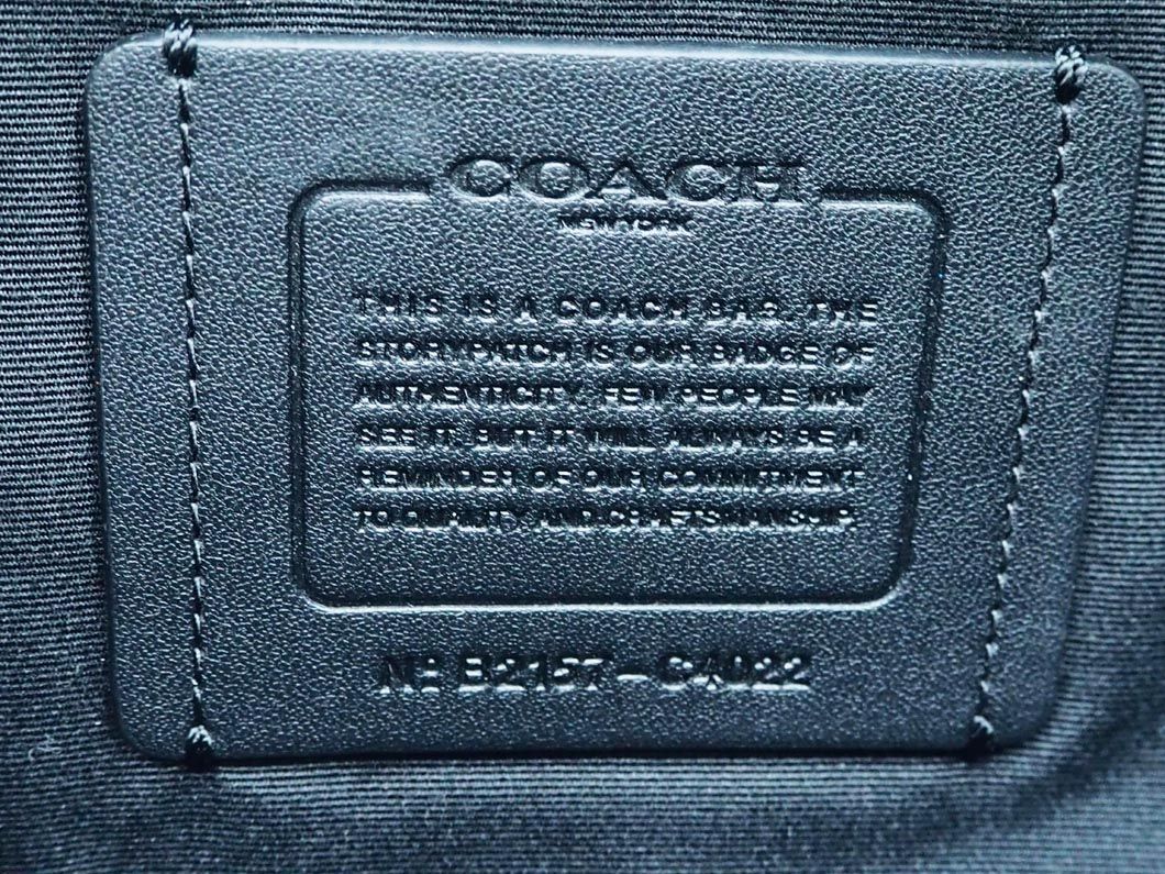 COACH コーチ C4022 本革 レザー カラーブロック ボディ バッグ 緑