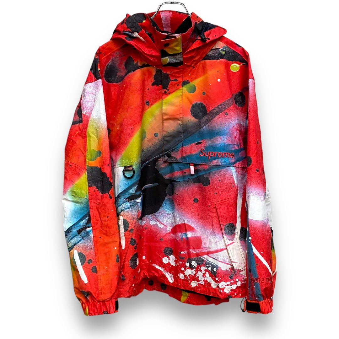 Supreme シュプリーム ジャケット Rammellzee ラメルジー ゴアテックス 全面グラフィック アノラックジャケット GORE-TEX Anorak 20SS イエロー L アウター ブルゾン コラボ【メンズ】【美品】